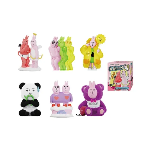 VEF Pink Bunny Beautiful Mood Collection Слепые коробки Один Mystery Коробка Целая коробка 6 шт