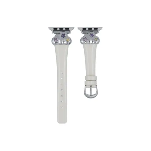 KVZUVUU Ремешок Apple Совместимость Кожа Материал Обсидиан