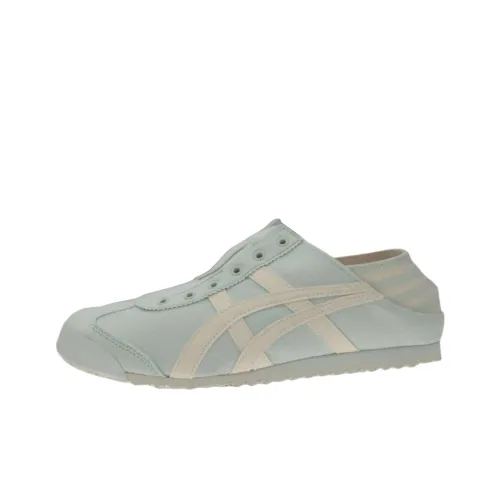 Onitsuka Tiger MEXICO 66 Устойчивый к истиранию Низкий Топ Casual Женский Светло-Синий Белый