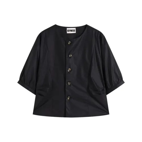 ICYNESS Черные Женские Рубашки