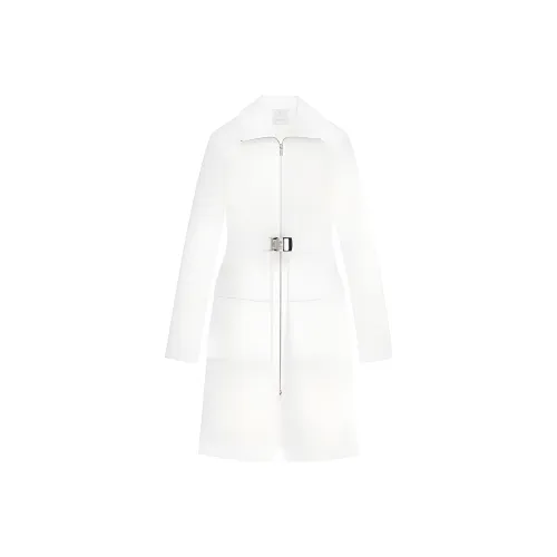 Givenchy FW22 Длинное платье с длинными рукавами женское белое
