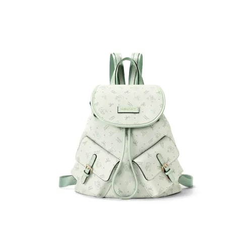 MashaLanti ПВХ с синтетической кожей рюкзак стандартный женский Yingyun зеленый абрикос