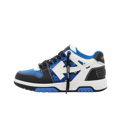 Off Белый Низкий Топ Скейтборд Кроссовки Женские Сине-белый