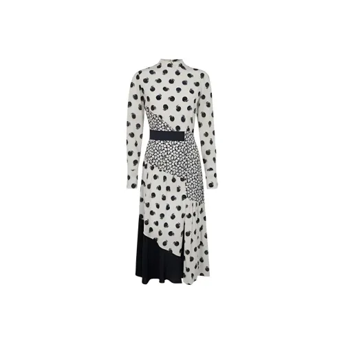 Stella McCartney Белый Женские Длинные Платья с Рукавами