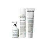 Трехкомпонентный комплект: Спрей для линии волос 50 мл + Активный шампунь 250 мл + Питательный кондиционер для волос 200 мл