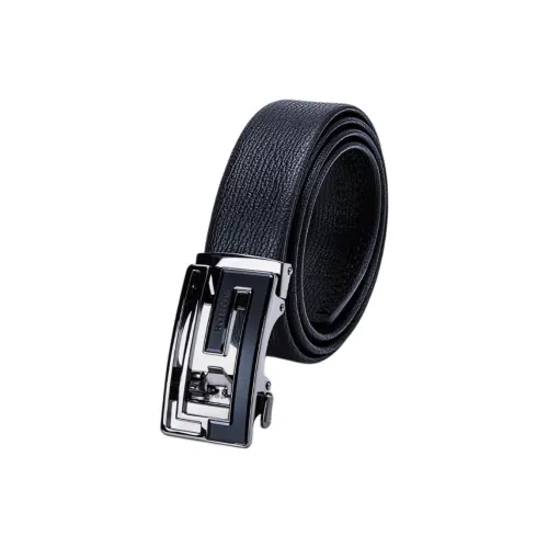 HONGU Ремни из коровьей кожи Мужской Темно-черный 3,55 см