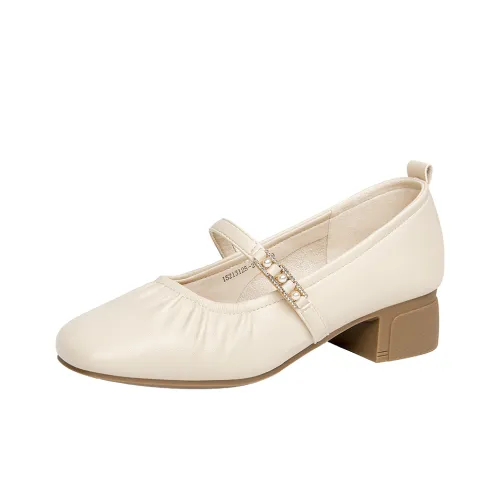 GEMEIQ Грубый каблук Туфли Мэри Джейн Женские