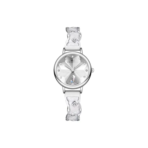 Disney Princess Rainbow Collection Кварцевый механизм Сплав Ремешок Женские часы Серебристый циферблат