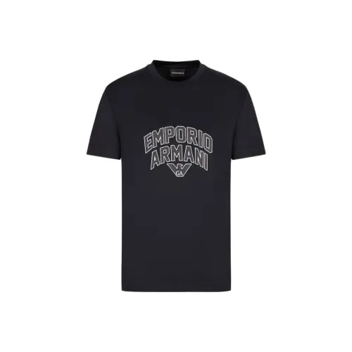 EMPORIO ARMANI SS23 Темно-синие мужские футболки T