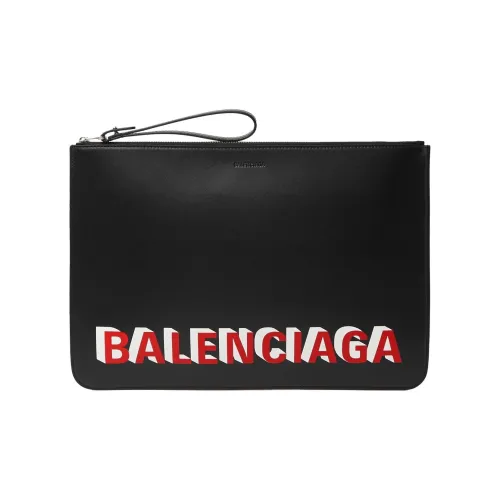 Balenciaga Телячья кожа Клатч Женский Черный