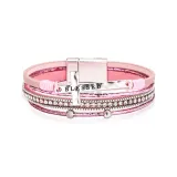 Искрящийся Крест Браслет [Розовый]