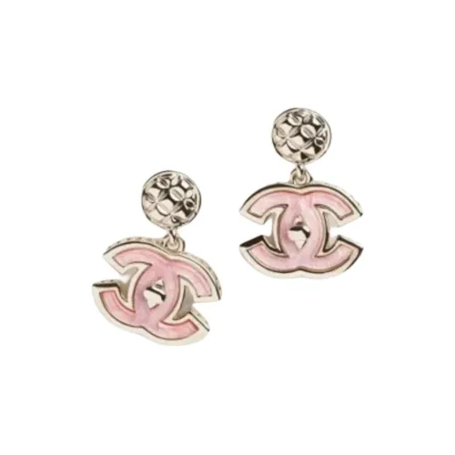 Серьги-гвоздики CHANEL Унисекс Розовые