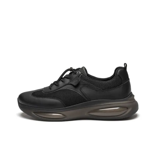 J.BENATO Легкий и Дышащий Низкий Топ Повседневная Обувь Мужская Черная