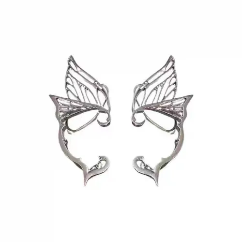 Вегетарианский сплав Нижняя заколка Серьги On Женские