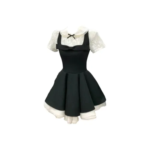 FUSHENG Короткий рукав Платье Женское