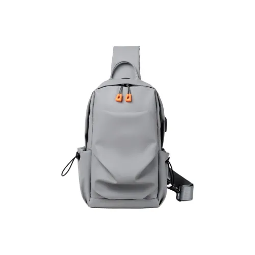 VIHUS ПУ (полиуретан) Sling Сумка Стандартная Мужская Серый Черный