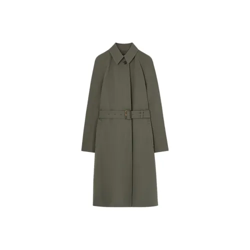 Loro Piana Оливково-зеленый Женский Тренч