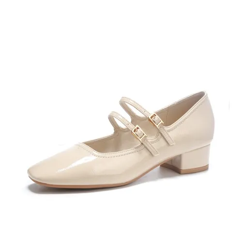 TATAYA Грубый каблук Мэри Джейн Женские обувь