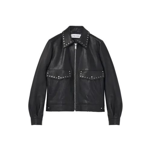 Alexander McQueen Кожа Куртка Пальто Мужской