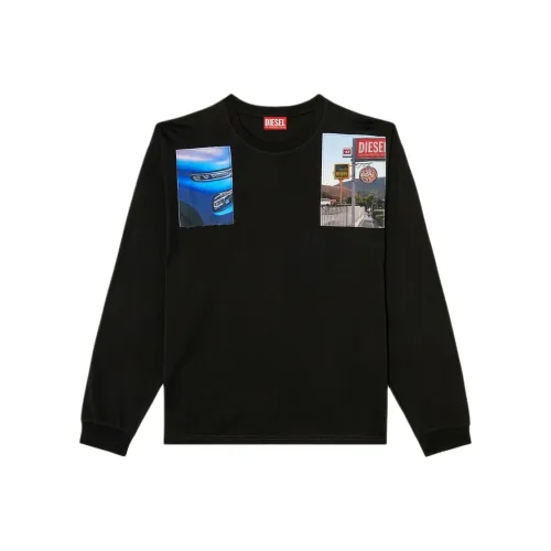 DIESEL Мужские черные T-рубашки