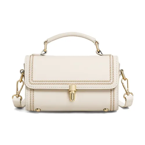 Crtnzo Kroez Коровья кожа Сумка через плечо Стандартная Женская Белая