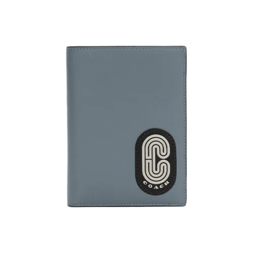 COACH Passport Case Обложки для паспорта Серый Синий Мужской