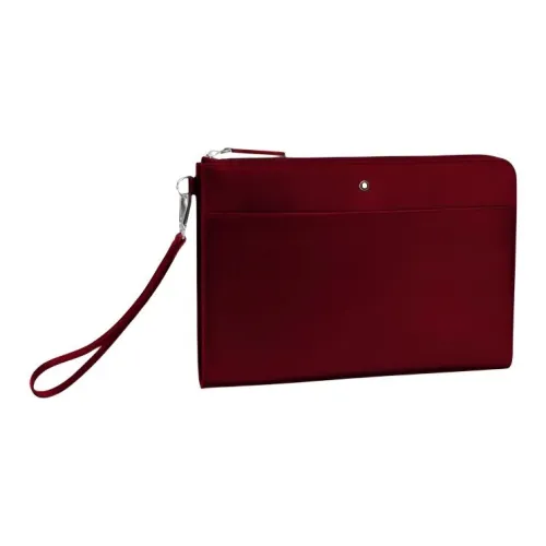 MONTBLANC Кожа Клатч Сумка Средний Мужской Красный