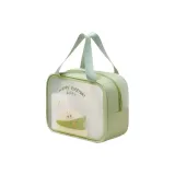 Макияж и косметика, сумка для туалетных принадлежностей, один слой, зеленый, 1 штука