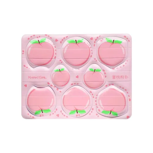 KHAKI GIRL Персиково-розовый Розовый Основа Легко наносится Не пылиный Гладкий для макияжа 8 шт