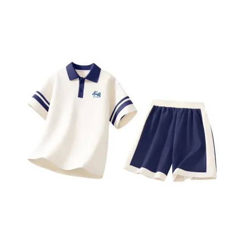 BOBDOG Повседневная спортивная одежда Летний Цветовой блок Рукав 2 предмета Комплект Детский