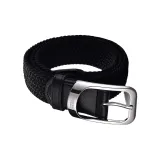 Чёрный с серебряной пряжкой