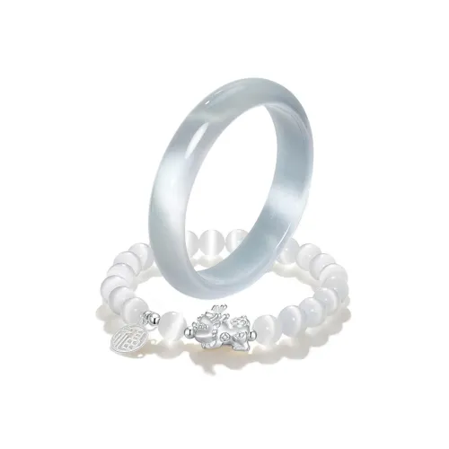 SUIYUEJINGHAO Стекло Кошачий глаз Браслеты Унисекс