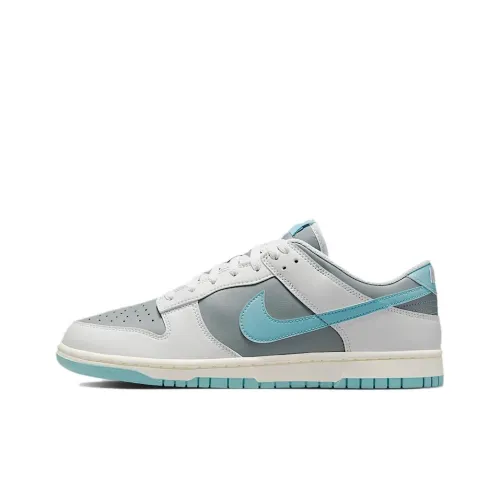 Nike Dunk Slip-on Устойчивый к истиранию Низкий Топ Скейтборд Кроссовки Мужские Синий Серый