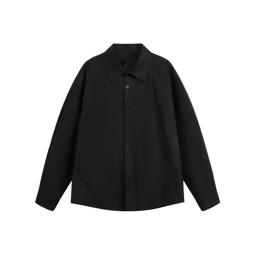 HYLHYL Черный Унисекс Рубашки