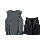 Темно-серый (Mb Sunset Coconut Green Island Логотип на груди) + Черный (Mb Sunset Coconut Green Island Логотип на штанах)