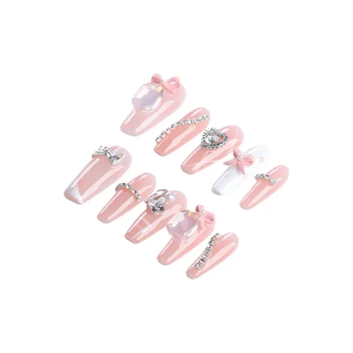 YIYIHE Милый розовый бант сладкий стиль минималистская мода длина MID укороченный короткий квадратный круглый розовый однотонный