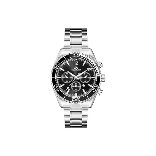 LIBER AEDON Наручные часы Кварцевый механизм Черный циферблат Мужские часы