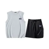 Light Gray (Mb Continuous Mountains Chest Logo) + Black (Mb Continuous Mountains Pants Logo)  
Светло-серый (Логотип на груди Mb Continuous Mountains) + Черный (Логотип на штанах Mb Continuous Mountains)