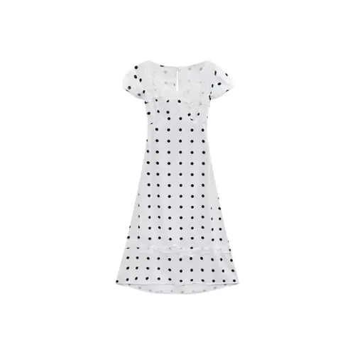 GRAYISMOON Короткое платье с короткими рукавами женское