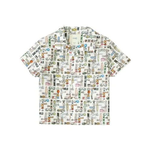 FENDI Повседневная рубашка FW25 для малышей и детей младшего возраста