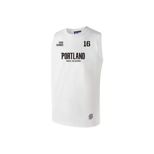 NBA Portland Trail Blazers Белая Унисекс Майка