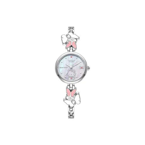 Hello Kitty Sanrio Мерч по IP Кварцевый механизм Женские часы Жемчужная раковина Циферблат часов