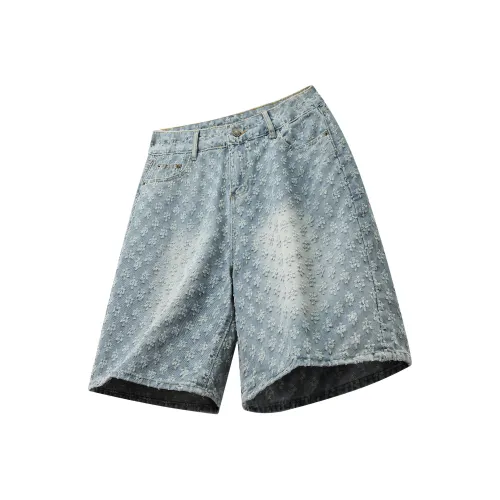 NHIM Синий Унисекс Джинсовые шорты