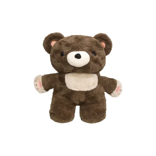 CAREELL Плюшевый рюкзак большой женский коричневый