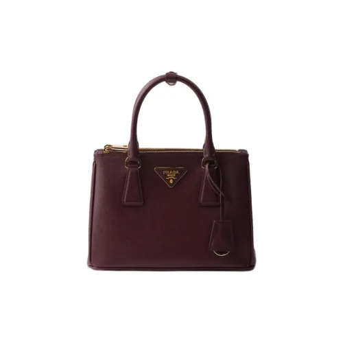 PRADA Galleria Killer Bag Коровья кожа Сумка Маленькая Женская Бургунди