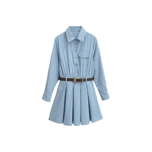 Giyu Длинный рукав Платье Женское