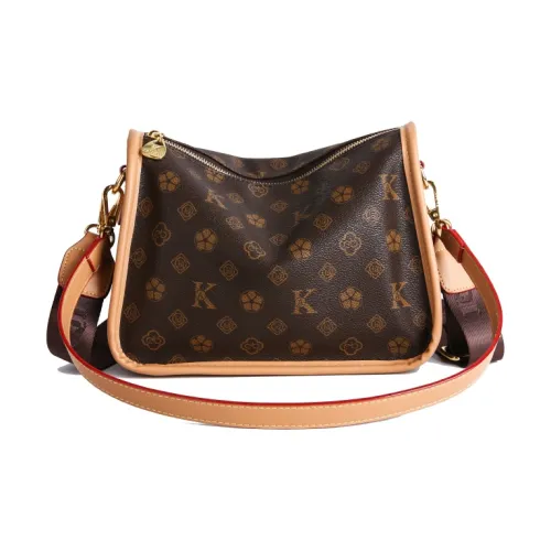 YTARA ПУ (полиуретан) Сумка через плечо Стандартная Женская Хаки Кофейный