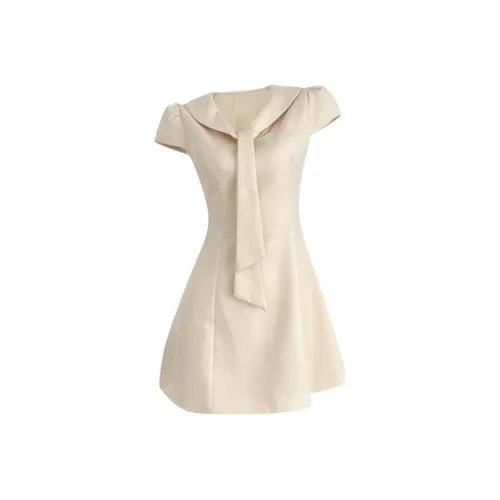 GORGEOUSIDEA Короткое платье с короткими рукавами женское