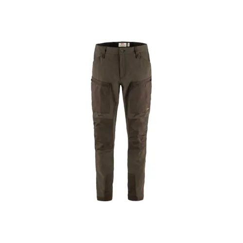 Fjallraven Dark Olive Men's Casual Pants Fjallraven Темно-оливковые мужские повседневные брюки