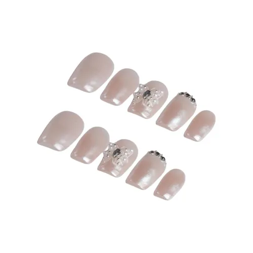 YIYIHE Кошачий глаз Утонченный Модный Сладкий стиль MID Длина Укороченный Короткий Квадрат Круглый Нежно-розовый Однотонный